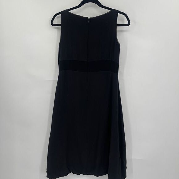 Babylone Black Sleeveless Scoop Neck Back Zip A-Line Mini Dress Medium - Picture 7 of 8